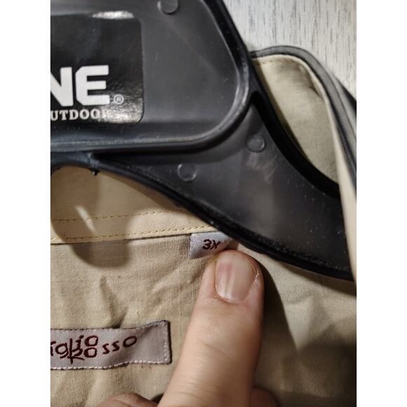 Tiglio Rosso Men's Striped Long Sleeve Shirt Size 3x 100% Cotton - Picture 5 of 7